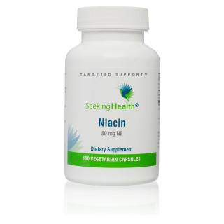 SEEKING HEALTH Niacin (Niacyna) - 100 Kapsułek wegetariańskich Suplement diety. Masa netto: 45.35 g