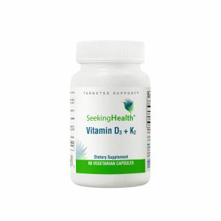 SEEKING HEALTH Vitamin D3 K2 (Witamina D3 K2) - 60 kapsułek wegetariańskich Suplement diety