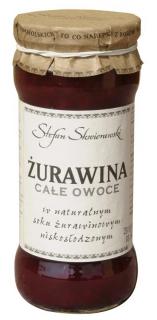 Skwierawski stefan żurawina całe owoce w soku żurawinowym słodzone fruktozą 360 g