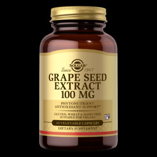 SOLGAR Grape Seed - Ekstrakt z Pestek Winogron 100 mg (60 kaps.)
