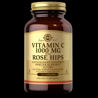 SOLGAR Vitamin C 1000 mg with Rose Hips (100 tabl.)
