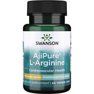 SWANSON AjiPure L-Arginine (L-Arginina) 60 Kapsułek wegetariańskich