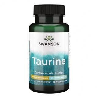 SWANSON AjiPure Taurine 1000mg (Tauryna) 60 Kapsułek wegetariańskich