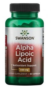 SWANSON Alpha Lipoic Acid 600mg 60 Kapsułek