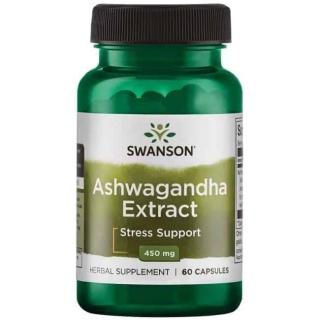 SWANSON Ashwagandha Extract (Odporność na Stres) 60 Kapsułek