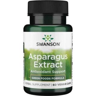 SWANSON Asparagus Extract (Ekstrakt ze szparagów) 60 Kapsułek wegetariańskich