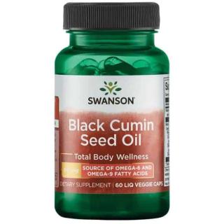 SWANSON Black Cumin Seed Oil (Olej z nasion czarnuszki) 60 Kapsułek płynnych wegetariańskich