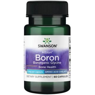 SWANSON Boron from Albion Boroganic Glycine 60 Kapsułek wegetariańskich