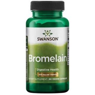 SWANSON Bromelain (Bromelaina) 60 Kapsułek wegetariańskich