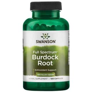 SWANSON Burdock Root (Wsparcie wątroby) 100 Kapsułek