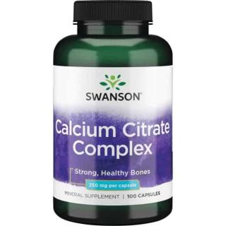 SWANSON Calcium Citrate Complex (Zdrowie kości) 100 Kapsułek