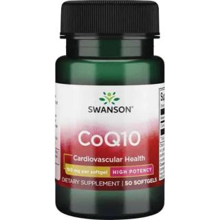 SWANSON CoQ10 100mg (Koenzym Q10) 50 Kapsułek żelowych