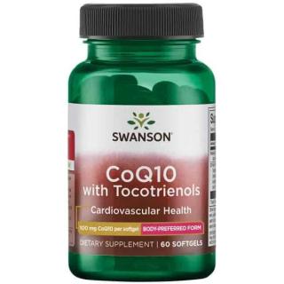 SWANSON CoQ10 with 10mg Tocotrienols (Koenzym Q10) 60 Kapsułek żelowych