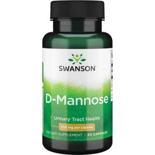 SWANSON D-Mannose 700mg (D-mannoza) 60 Kapsułek