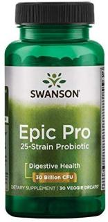 SWANSON Epic Pro 25-Strain Probiotic (Probiotyk) - 30 kapsułek wegetariańskich