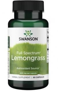 SWANSON FS Lemongrass 400 mg - Trawa cytrynowa (60 kaps.)
