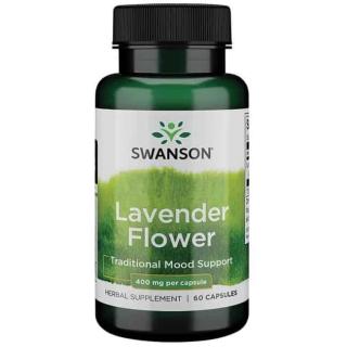 SWANSON Full Spectrum Lavender Flower (Lawenda, Relaksacja) 60 Kapsułek