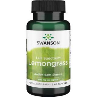 SWANSON Full Spectrum Lemongrass (Trawa cytrynowa) 60 Kapsułek