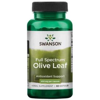 SWANSON Full Spectrum Olive Leaf (Liść oliwny, Odporność) 60 Kapsułek