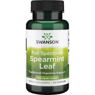 SWANSON Full Spectrum Spearmint Leaf (Zielona mięta) 60 Kapsułek