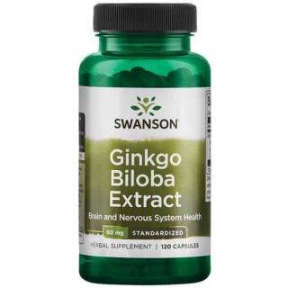 SWANSON Ginkgo Biloba Ekstrakt 60mg - 120 kapsułek