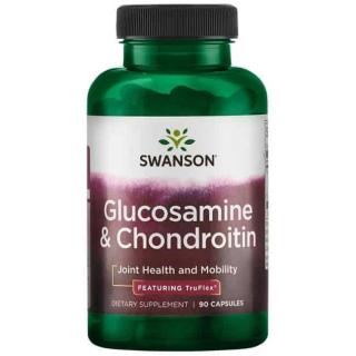 SWANSON Glucosamine  Chondroitin (Wsparcie stawów) 90 Kapsułek