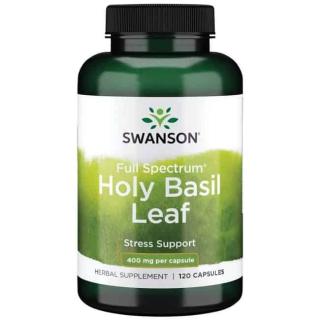 SWANSON Holy Basil Leaf (Odporność na Stres) 120 Kapsułek