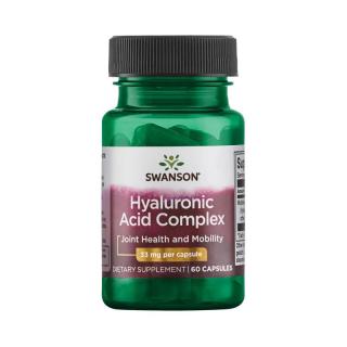 SWANSON Hyaluronic Acid Complex (Wsparcie funkcji układu ruchu) 60 Kapsułek