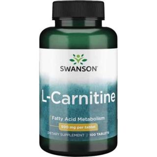 SWANSON L-Carnitine 500mg 100 Kapsułek