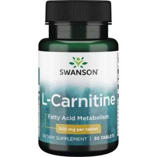 SWANSON L-Carnitine 500mg 30 Tabletek