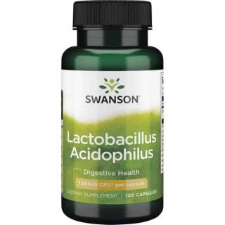 SWANSON Lactobacillus Acidophilus (Trawienie, Flora jelitowa) 100 Kapsułek