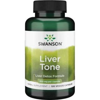 SWANSON Liver Tone Liver Detox Formula (Wsparcie wątroby) 120 Kapsułek wegetariańskich