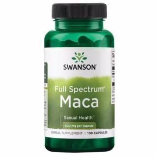 SWANSON Maca 500mg (Zdrowie Seksualne) - 100 kapsułek