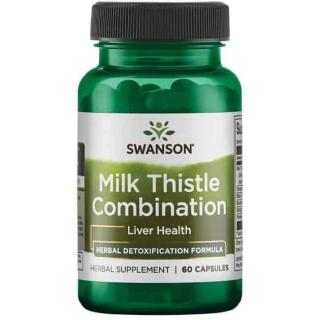 SWANSON Milk Thistle Combination (Wsparcie wątroby) 60 Kapsułek