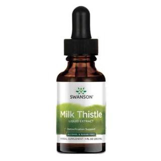 SWANSON Milk Thistle Liquid Extract (Wsparcie wątroby) 29ml