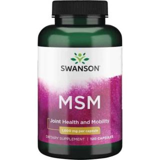 SWANSON MSM 1000mg (Metylosulfonylometan) 120 Kapsułek