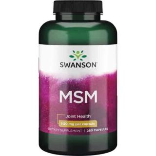 SWANSON MSM 500mg (Metylosulfonylometan) 250 Kapsułek