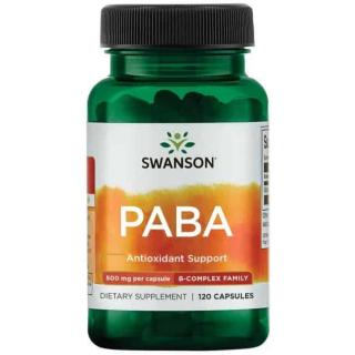 SWANSON PABA (Kwas para-aminobenzoesowy) 120 Kapsułek