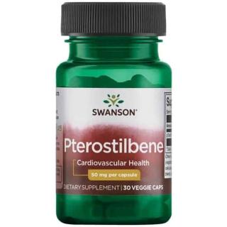 SWANSON Pterostilbene (Antyoksydant) 30 Kapsułek wegetariańskich