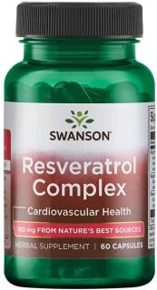 SWANSON Resveratrol Complex (Resweratrol) 60 Kapsułek