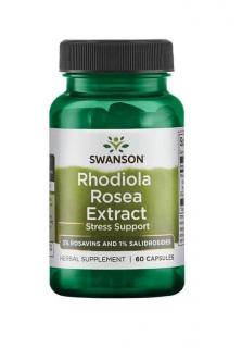 SWANSON Rhodiola Rosea Extract 250mg 60 Kapsułek