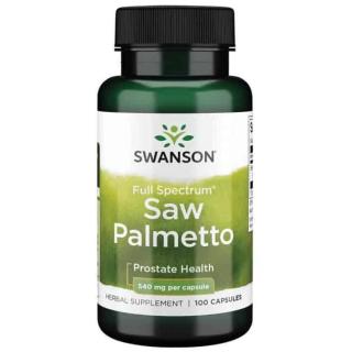 SWANSON Saw Palmetto (Palma Sabałowa) 100 Kapsułek