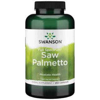 SWANSON Saw Palmetto (Palma Sabałowa) 250 Kapsułek