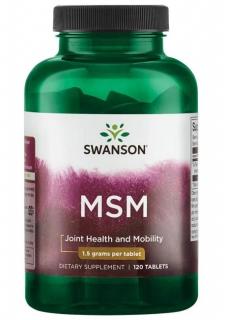 SWANSON Siarka MSM - Metylosulfonylometan TruFlex 1500 mg (120 tabl.)