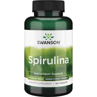 SWANSON Spirulina 180 Tabletek