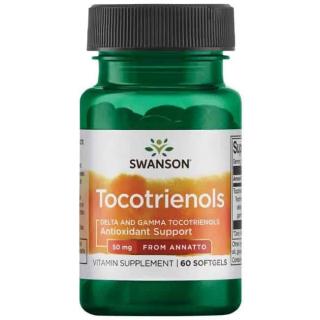 SWANSON Tocotrienols 50mg (Kompleks Witamin E) 60 Kapsułek żelowych