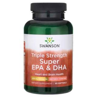 SWANSON Triple Strength Super EPA  DHA 60 Kapsułek żelowych