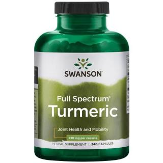 SWANSON Turmeric (Kurkuma) 720mg - 240 kapsułek