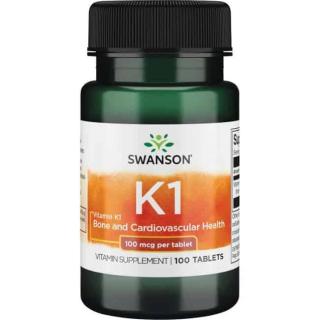 SWANSON Vitamin K-1 (Witamina K1) 100 Tabletek