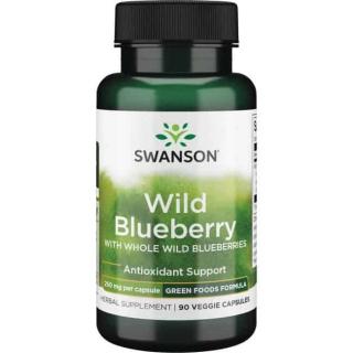 SWANSON Wild Blueberry (Antyoksydacja) 90 Kapsułek wegetariańskich